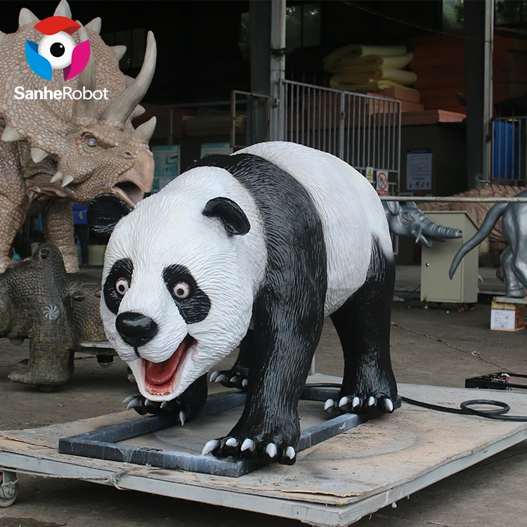 Electric Indoor Panda Animal Animatronic for Kids for Adventure Park Shopping Mall Playhouse Airport Daycare