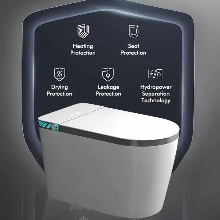 Hot Sale Automatic Open Wc Electric Bidet Toilets Intelligent Toilet Bowl Foot Touch Sensor Flush One Piece Smart Toilet