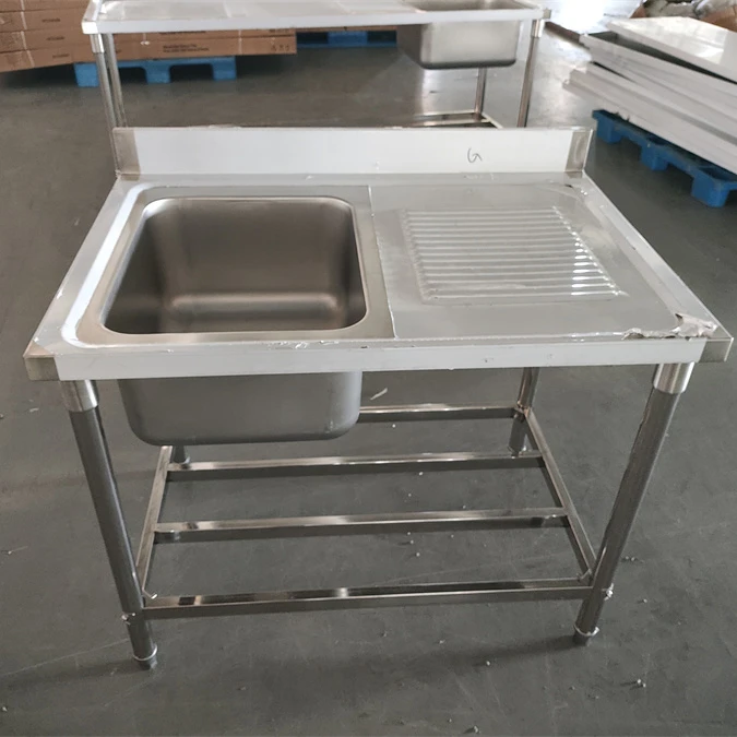 Hot Sale Commercial Kitchen Sink Table Stainless Steel Popular Equipment