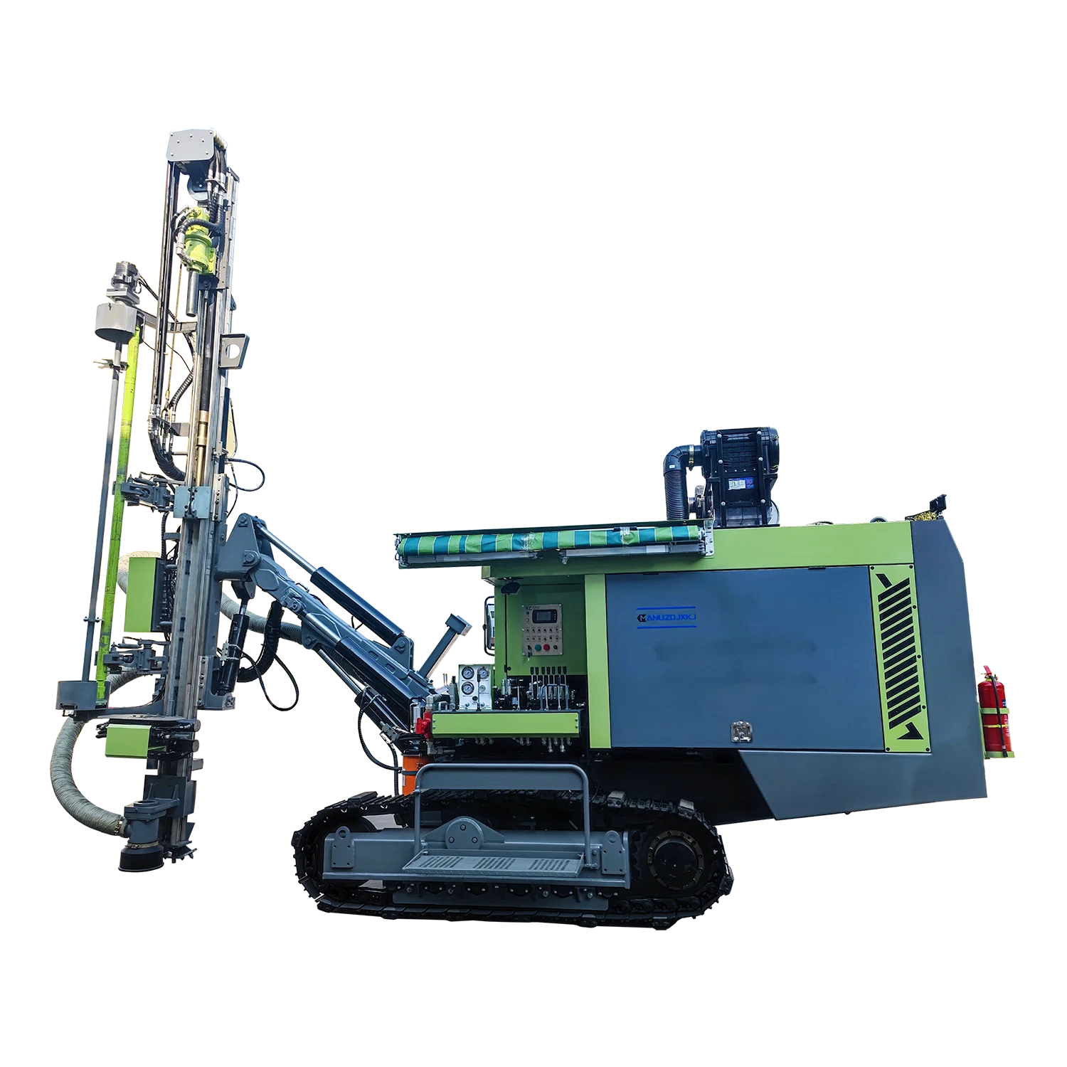 Горный портативный интегрированный воздушный компрессор сверлильные станки гусеничный DTH буровая установка для продажи