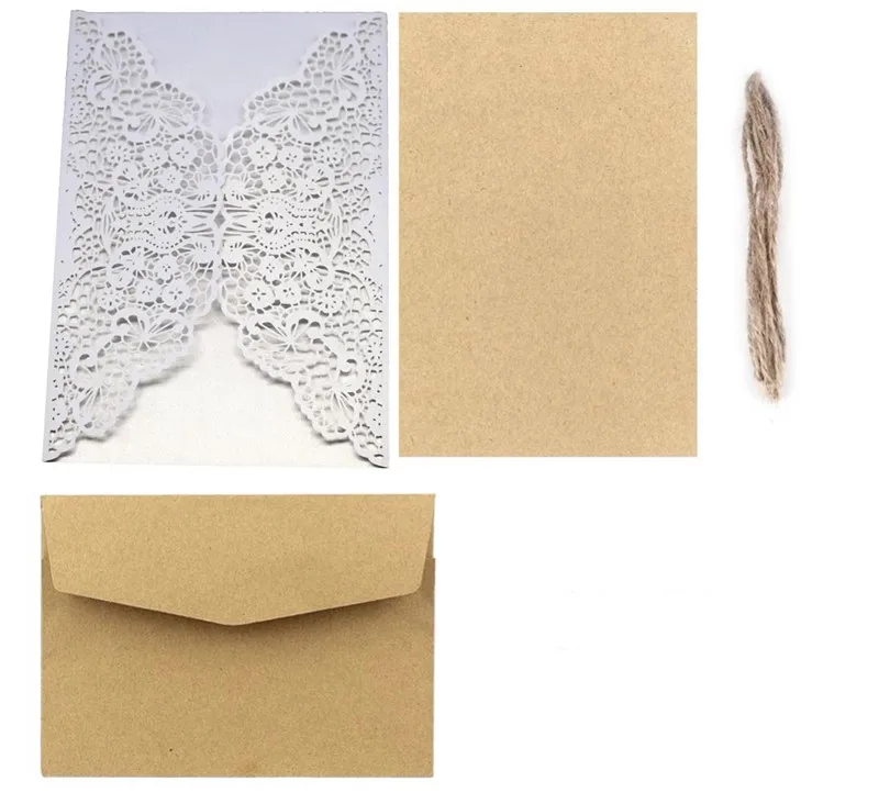 Свадебная пригласительная открытка для свадебного приглашения с кружевным лазером поздравительные открытки для деловых приглашений