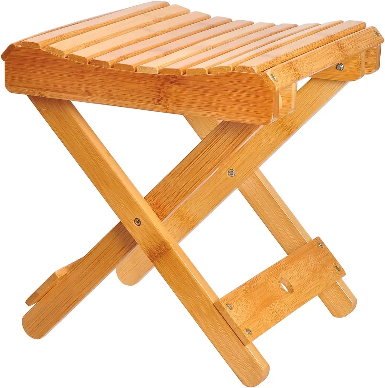 Bamboo Wooden Beach Chair Children Step Stool  Folding Step Stool for Kids and Adults