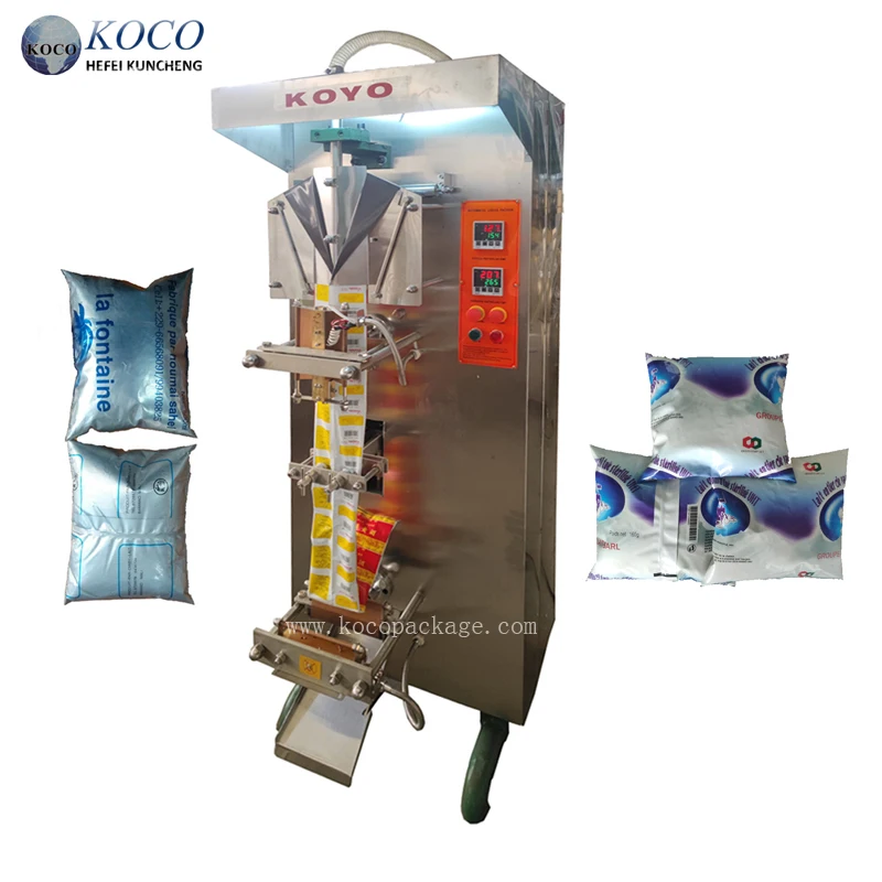 KOYO Back sealing for plastic bags filling and sealing machine for water juice sauce machine for package