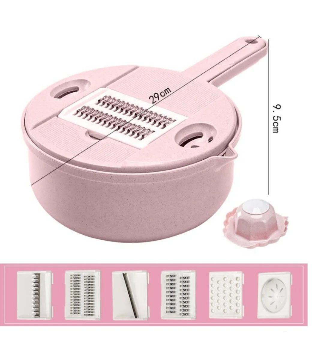 12-piece kitchen vegetable cutter potato shredder household multifunctional grater vegetable cutting artifact fruit slicer