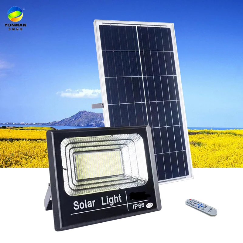 
All Die-cast aluminum solar outdoor light flood ip66 led solar energy system light solar flood light 