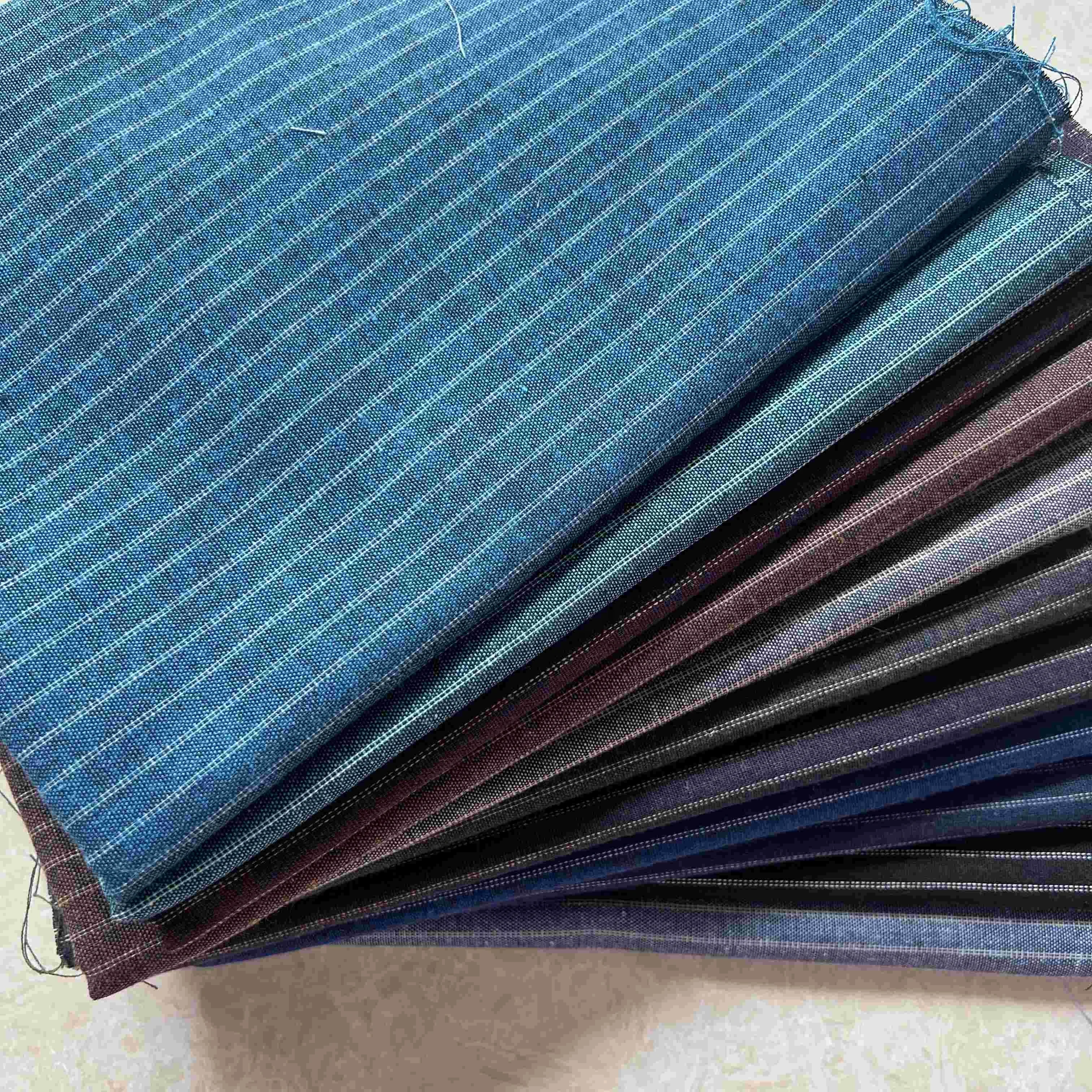 China supplies retro British style cotton percale yarn dyed stripe viscose polyester fabric for clothing