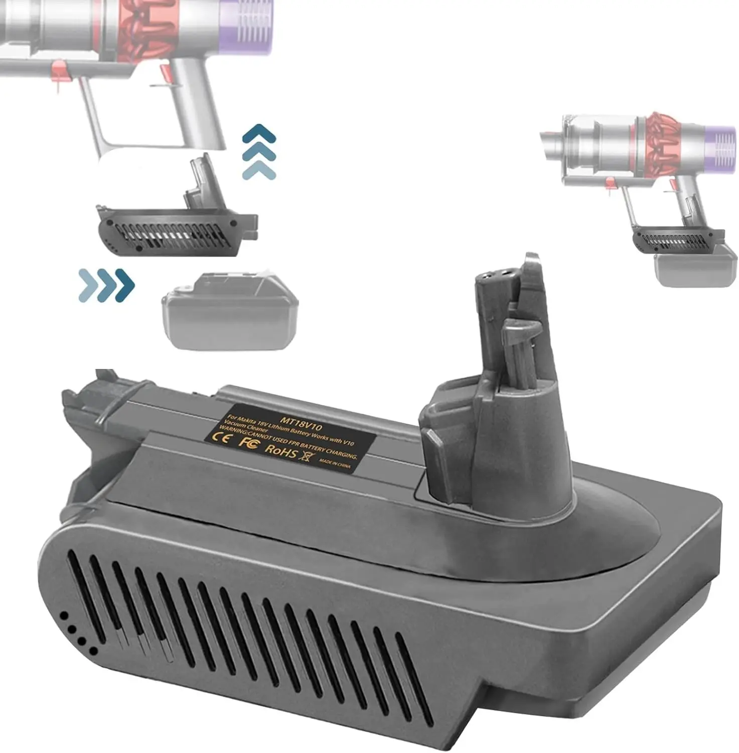 For Dyson V10 battery SV12 Animal Absolute Motorhead Fluffy full cordless stick vacuum cleaner adapter