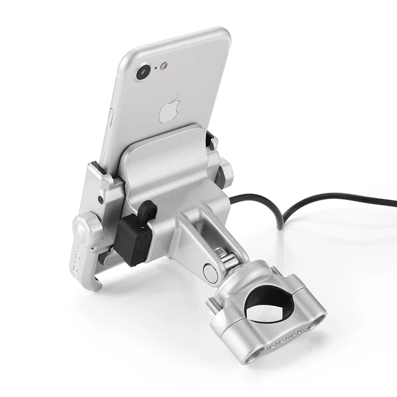 
Motowolf Stable Aluminum Rotating Holder Stand Motorcycle Phone Holder With Usb Charger 