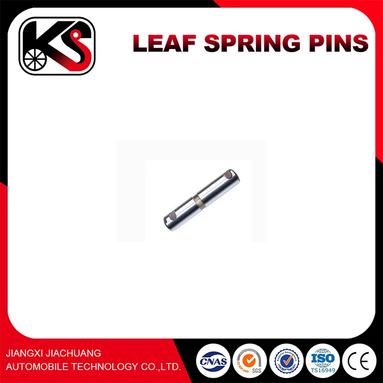 truck leaf spring pin with square and round wedge