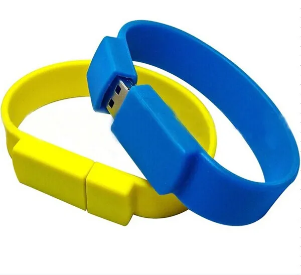 Promotional Gift cheaper Silicone Wristband Bracelet Custom USB Flash Drive