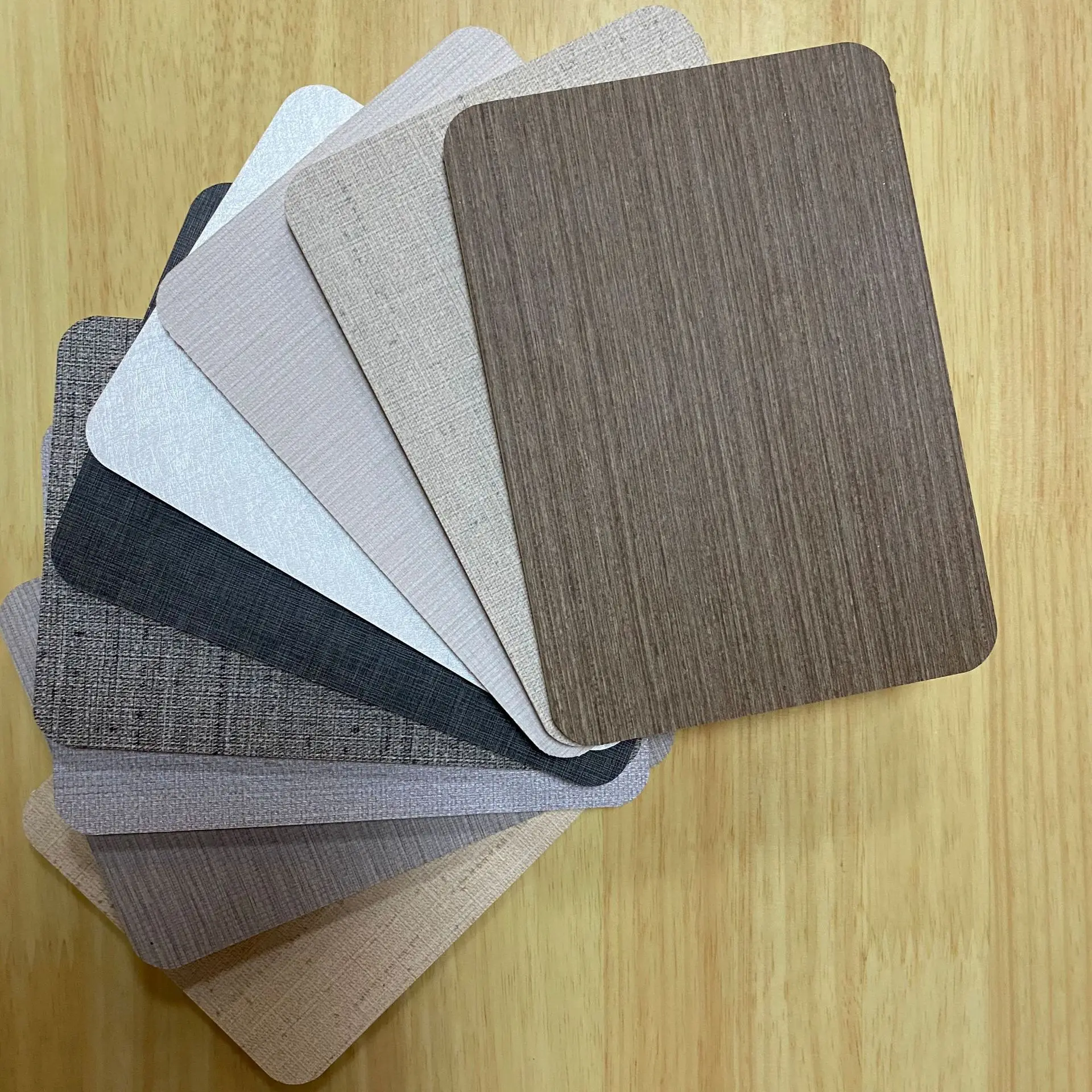 Carbon crystal board wood veneer bamboo fiber integrated wall panel hotel home decoration wall panel