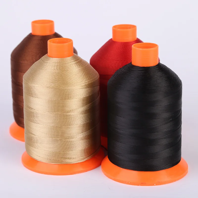 Colorful 100 staple spun polyester thread with high stretch and high quality in domestic
