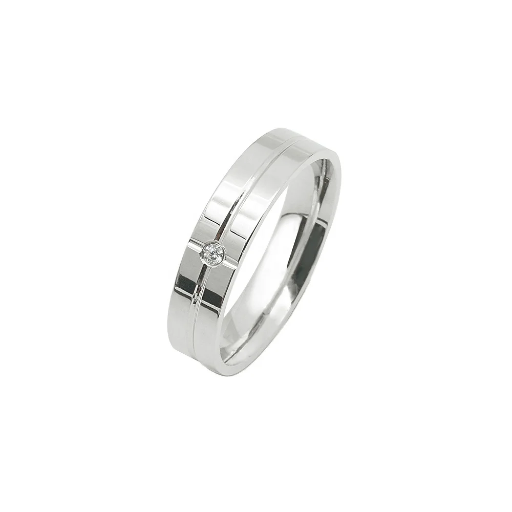 Trendy 925 Silver Cross Men Ring Polish Finishing Couple Wedding Ring Set Engagement Rings For Men and Women