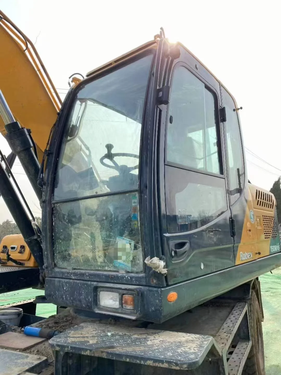 Good Working Used Hyundai 150WVS Wheel Excavator Korean Excavators Second Hand for Sale