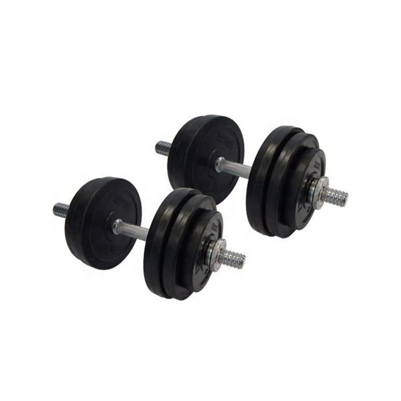 Commercial free weights set gym equipment fitness black  dumbbell customable