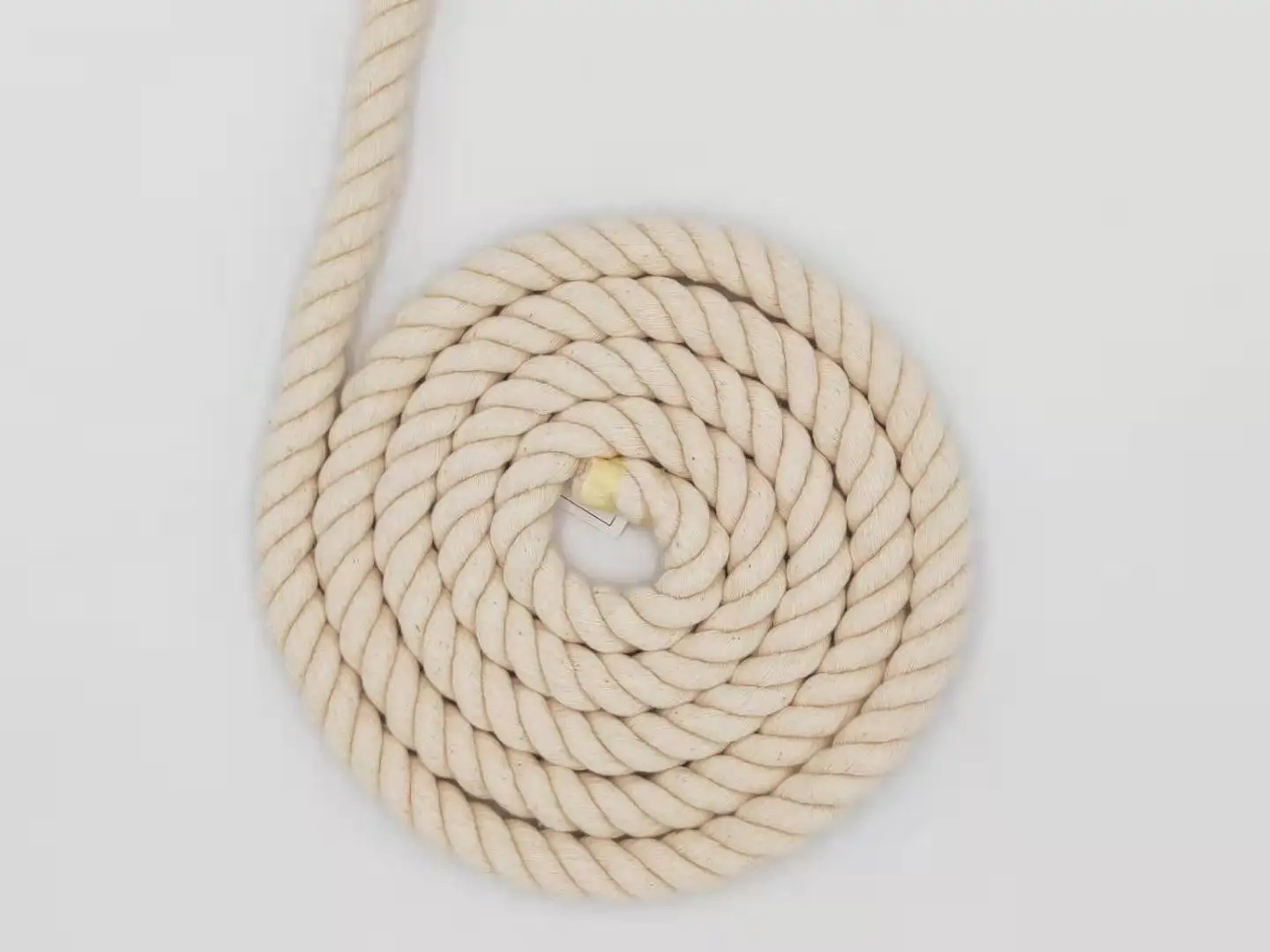 Ropemate 20mm Natural White 3 Strand Twisted Cotton Rope / 3 Ply Macrame Cord / Large Size Cotton Cord for Macrame Kit