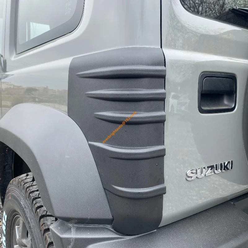 Jimny Trim Jimny JB74  2019 2023 2024 3/5 Door Corner Guard Side F R 4PCS/ SET Matte Black PP Tape On Accessories Injection