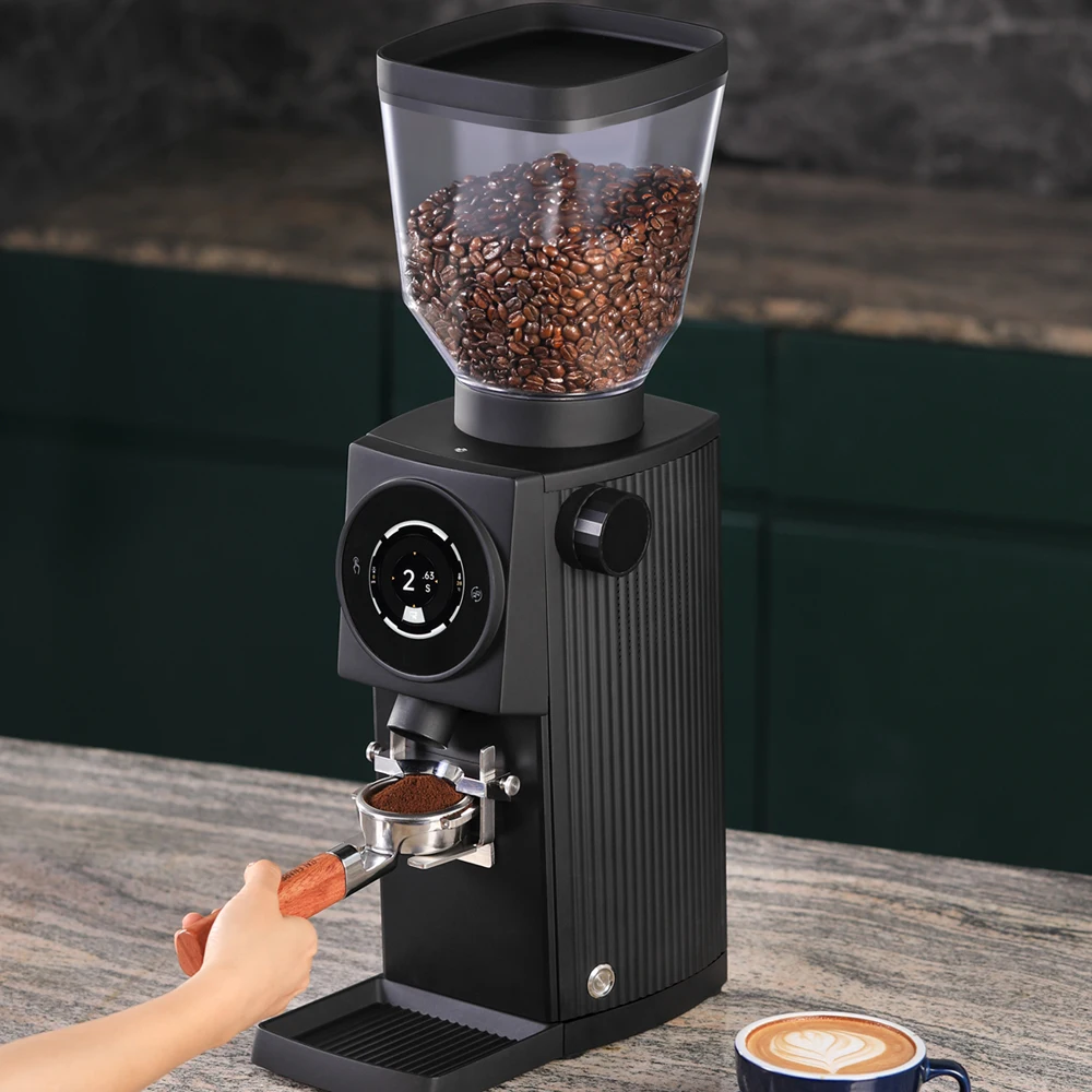 220V Coffee Grinder  Professional 83mm Flat Burr Espresso Coffee Grinder Machine For Coffee Cafe