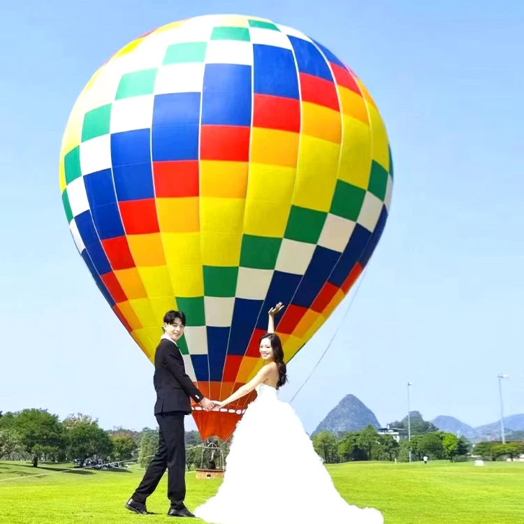 Hot Sale Giant Free Flight 4 Seater 6-Seater Commercial Manned Tour Hot Air Balloon For Outdoor Event Advertising Decorative