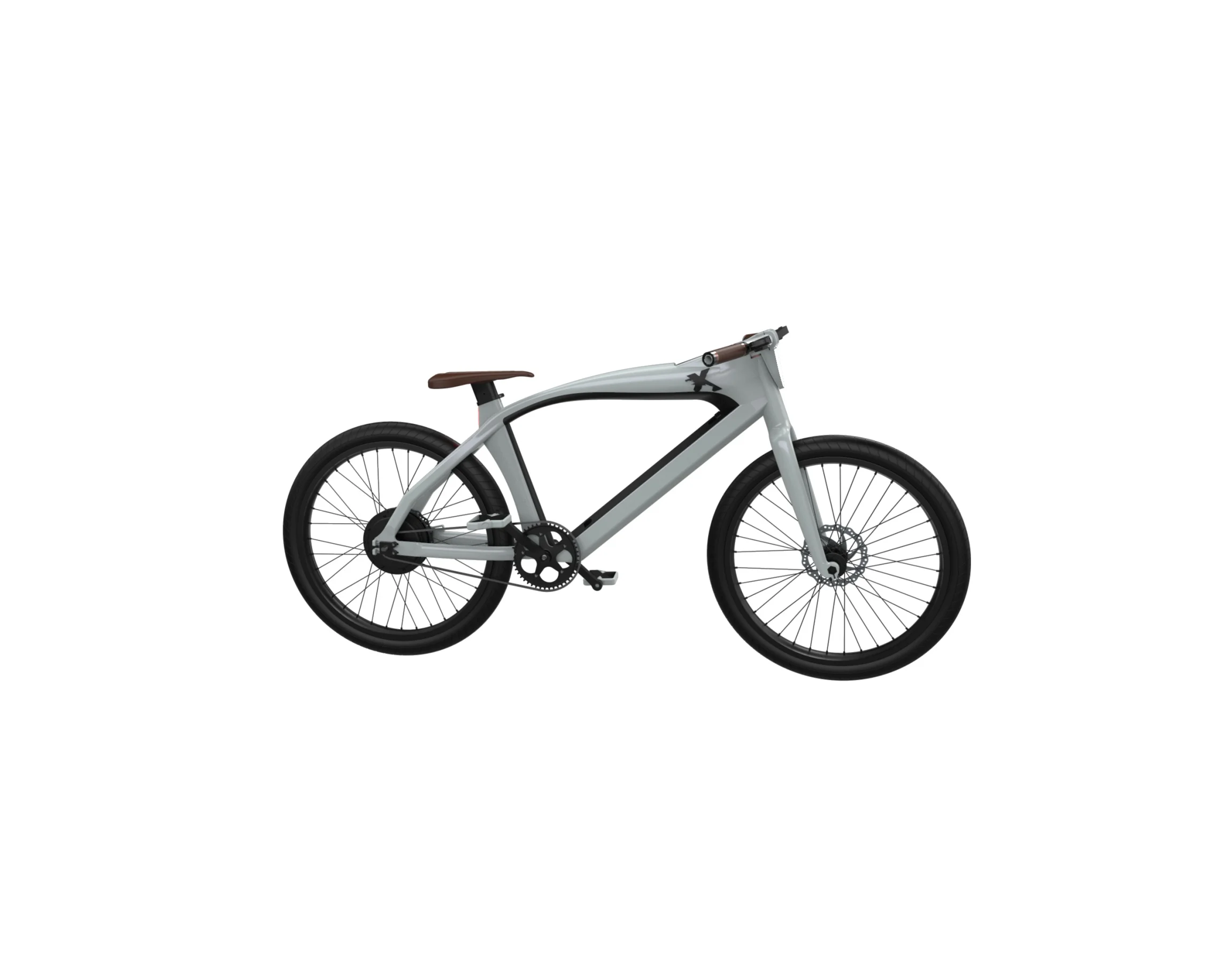 Высокоскоростной сделанный в Германии Exxite футуристический городской E-Bike Xone 26-дюймовый Smarthub Grey Gearshifter