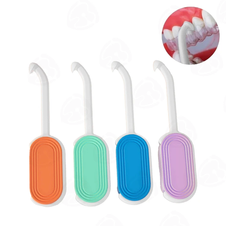 High Quality 2 in 1 Color Invisible Braces Dental Denture Retainer Orthodontic Aligner Remover With Chewies