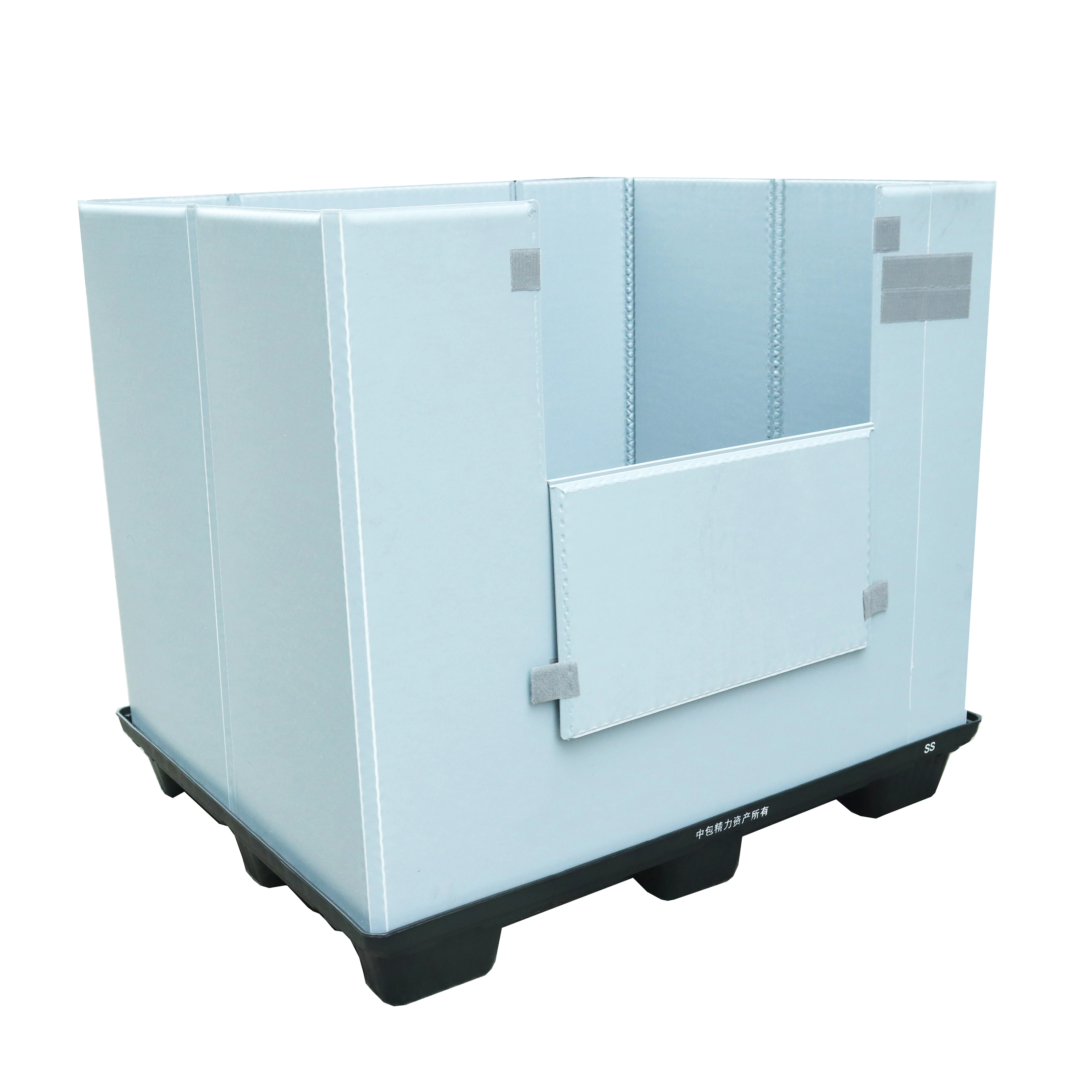 Складной Поддон для сельского хозяйства размер под заказ складной пластиковый поддон хранения Hdpe и