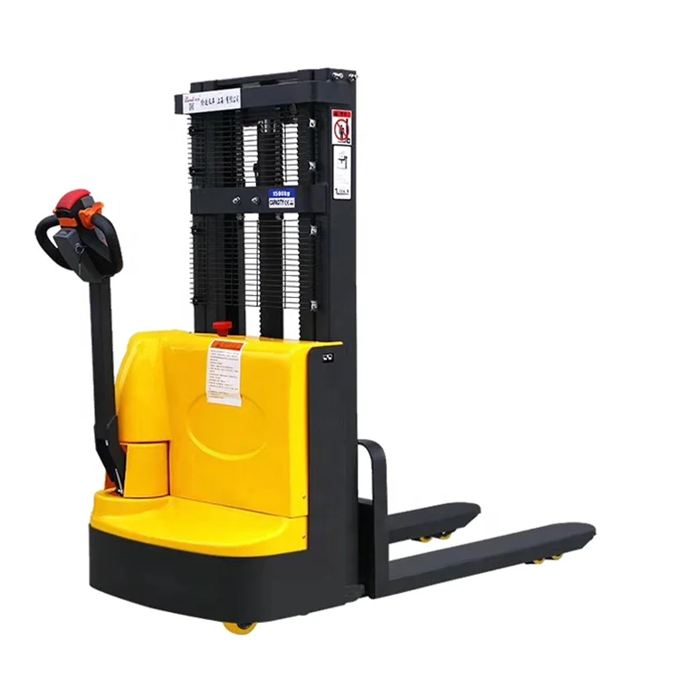 full electric pallet stacker fll-electric station driving forward lift stacking forklift