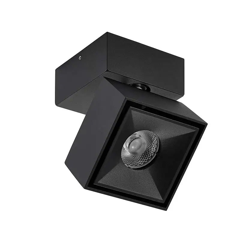 LED downlight surface mounted folding spotlight 10W commercial spotlight white square downlight