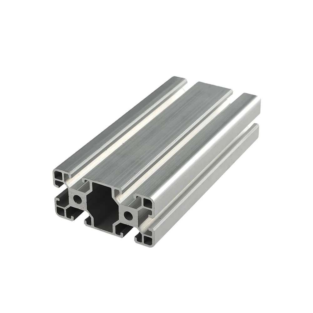 industrial assembly line 8-4080 sliver anodized extrusion profile
