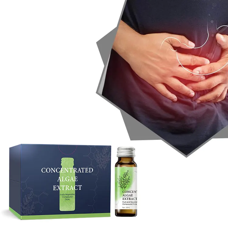 50ml Glass Bottle Enhances Intestinal Peristalsis Concentrated Algae Extract Fruit and Vegetable Compound Drink