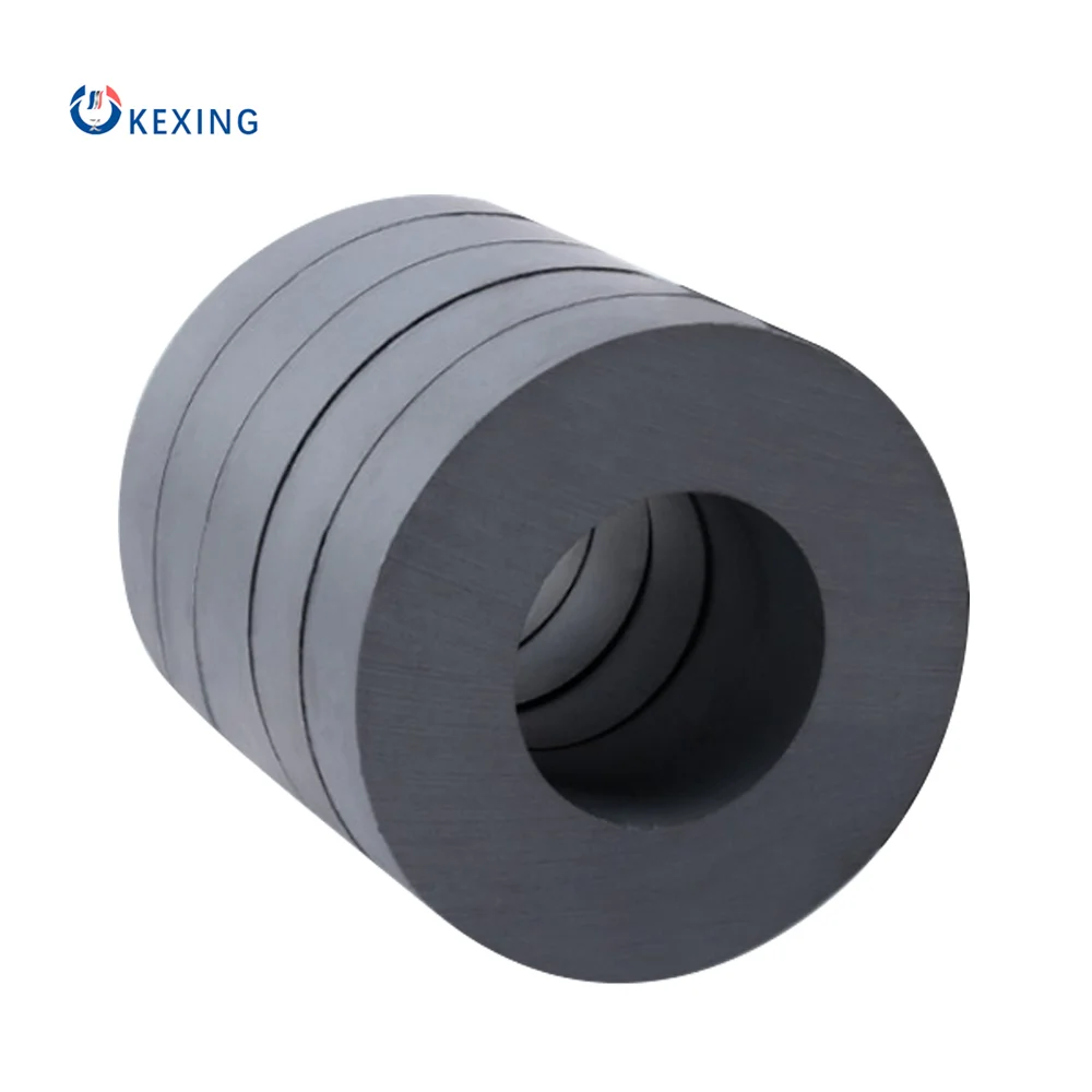 KEXIN Ferrite  Magnet China Industrial Manufacturer Permanent Ring Customized Shape Ceramic Microwave Oven Ferrite Magnet