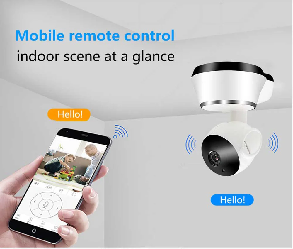 V380 Portable HD 1MP Smart Home Video Wireless CCTV IP Wifi Security Camera With Night Vision