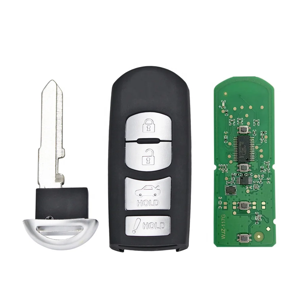 4 Button 315MHz ID49 Chip SKE13D-01 SKE13D02 3 Buttons Smart Remote Key Fob for Mazda 3 6 MX-5 Miata 2013-2019 Mitsubishi System