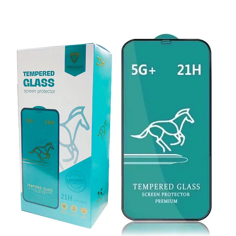 Factory Wholesale 5D 9D 10D 11D 21D New Tempered Glass Screen Protector 5G+ Full Coverage Full Glue Glass For iPhone For Samsung
