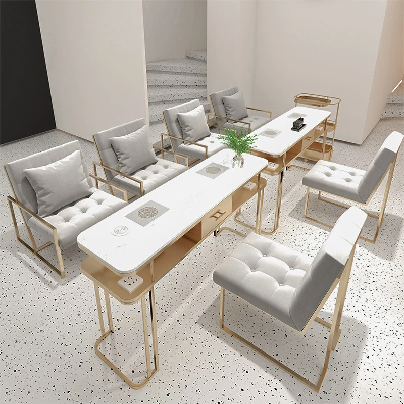 Nail Table Salon Manicure Furniture Professional Manicure Table And Chair Set