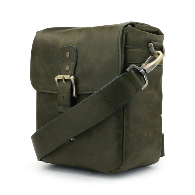 Manufacturers Personalized Genuine Cow Leather Messenger Crossbody Travel Camera