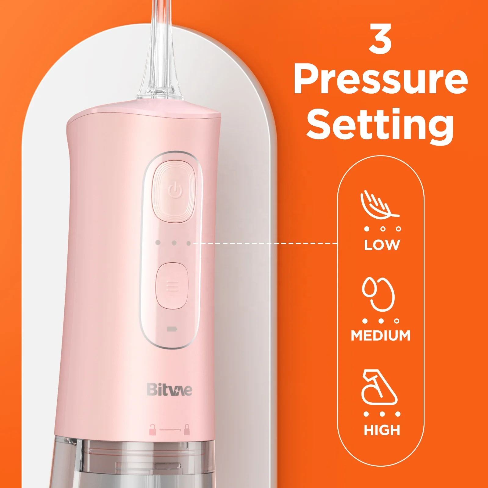 Bitvae BV C2 Portable Type-C 6 Function Nozzles Oral Care Wireless Water Flosser