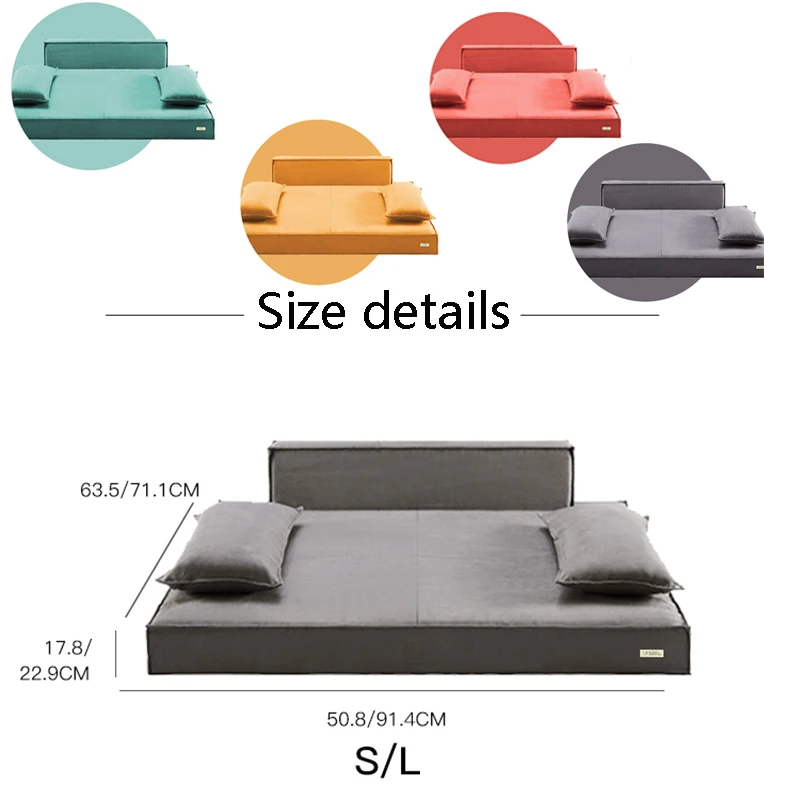 UFBemo Deluxe Memory Foam Waterproof Solid Removable Cover Suede Cat Bed Deluxe Large Dog Bed