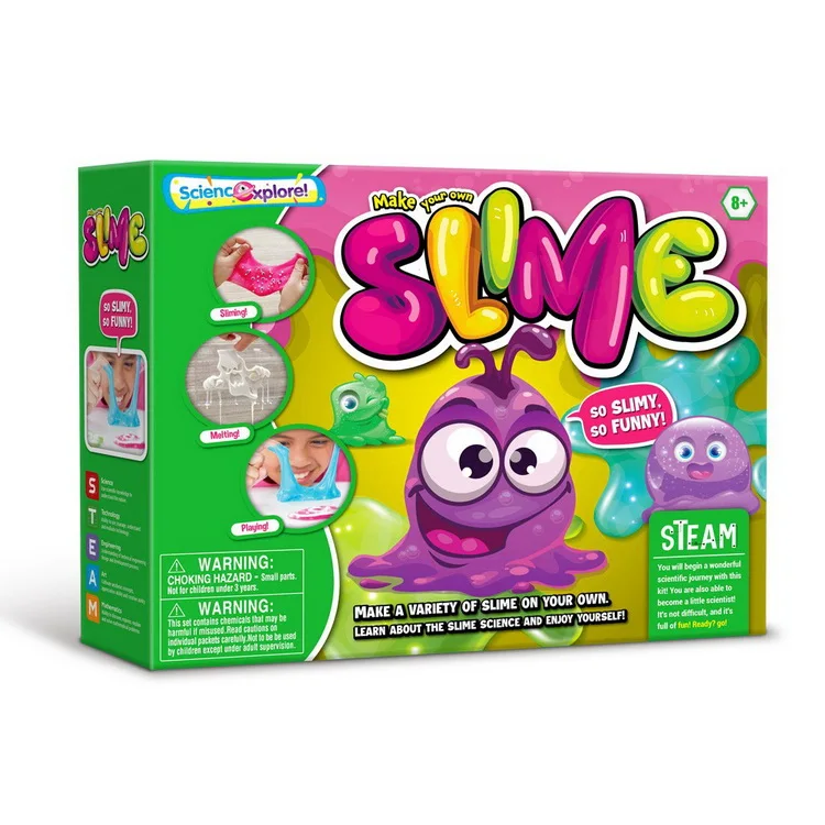Scientific Experiment Kids Toy Set Crystal Clay Diy Foaming Glue Slime