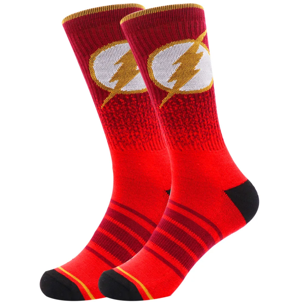 2022 Hot Selling Custom Design Funny Marvel Anime Super Hero Crew Socks Men Cotton Oem Fashion Socks Cartoon for Men Socks