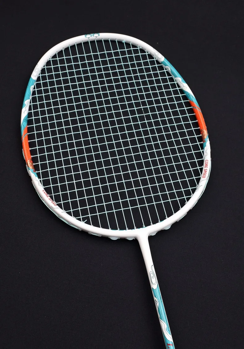 Wholesale 4U Weight High Tension Badminton Racket Durable Carbon Fiber Badminton Racket With High Quality Hand Glue for Sports