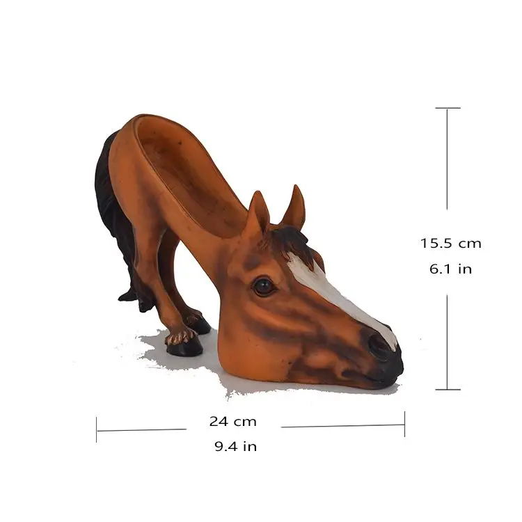Resin Table Red Wine Rack Horse High Heel Bottle Display