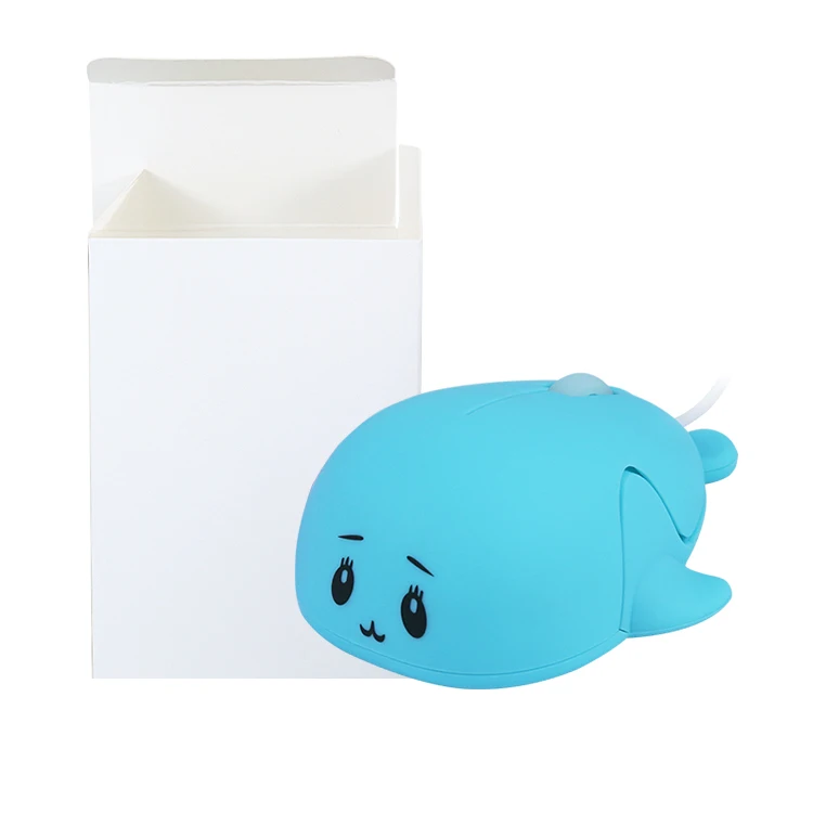 Wired Mouse Cute Animal dophin Shape Wired Mouse Portable Mice Cartoon Computer Mouse 3 Buttons for Laptop Desktop PC