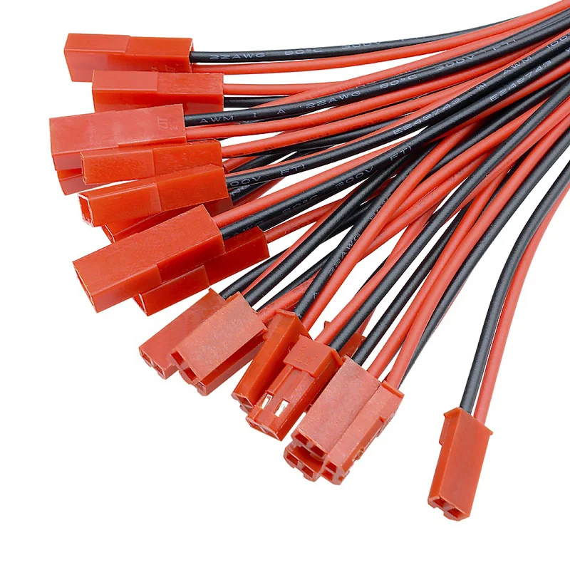  Red SYP JST Connector Plug Cable 22AWG 150mm Silicone Wire For RC LED BEC Lipo Battery Helicopter FPV Drone