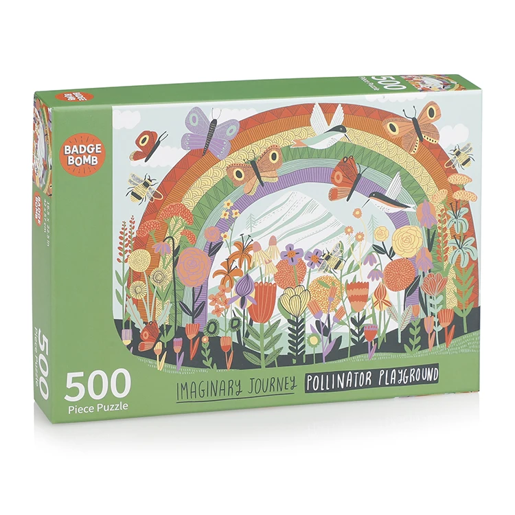 Custom 500-Piece Luxury Paper Jigsaw Puzzle Unisex DIY Cartoon Toy Bear on Car Genre for Adults and Children Aged 2 to 7 Years