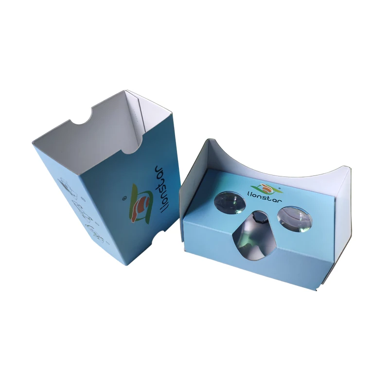 Cardboard 3D VR Glasses With 34mm Lens Cardboard Glasses For 3D Movies