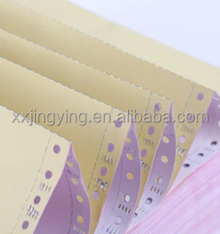 High Quality Carbon Free Self-copy NCR Carbonless Continuous Paper for commercial invoice printing