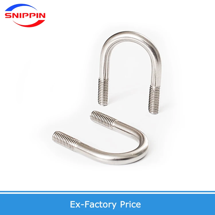 M5 M6 M8 M10 M12 304 316 Stainless Steel U-clamps U-bolts Screw Fixing Bolt