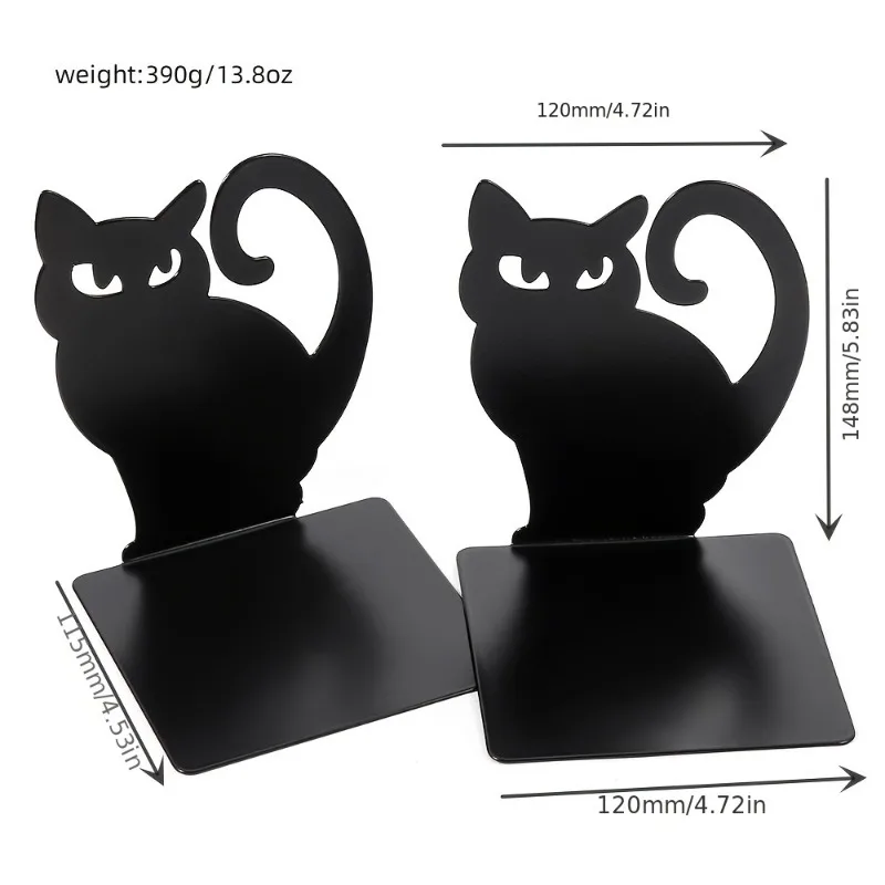 Promotional Cat Decorative Bookends Metal Bookshelves Fashion-accessory Gifts Home Decor