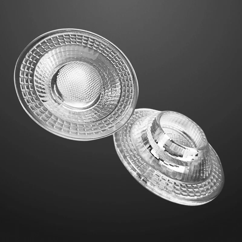 Customized led tir led spotlight plano convex optical glass lens